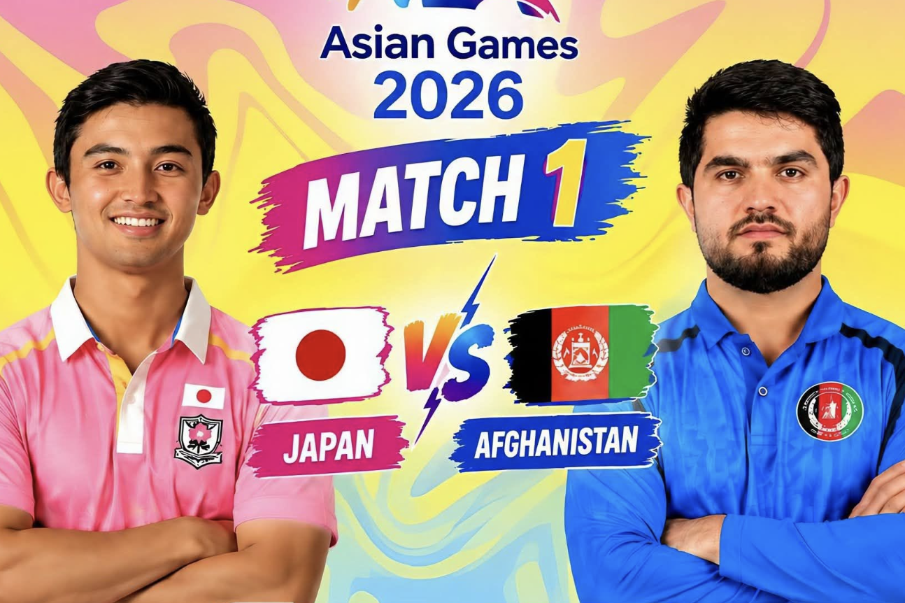 JAP vs AFG Prediction, Asian Games 2026, Match 1, Match Winner, Team, Playing XI and Pitch Report